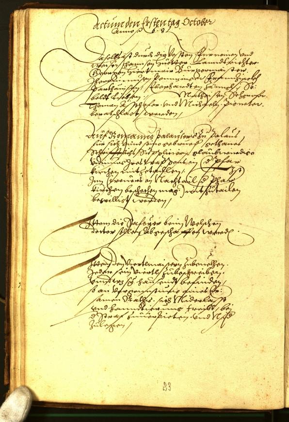 Stadtarchiv Bozen - BOhisto Ratsprotokoll 1568/69 