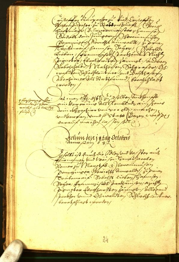 Stadtarchiv Bozen - BOhisto Ratsprotokoll 1568/69 