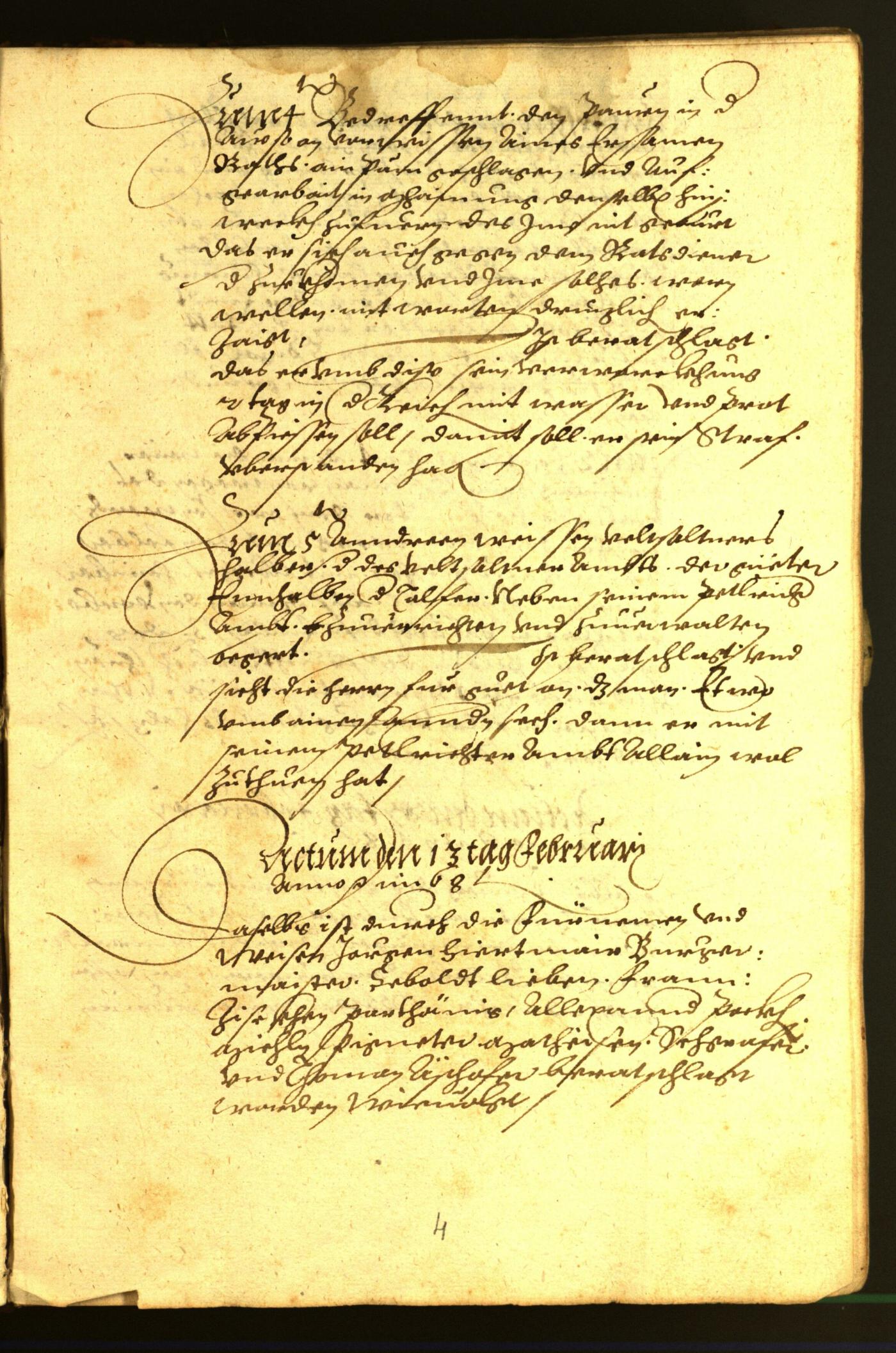 Stadtarchiv Bozen - BOhisto Ratsprotokoll 1568/69 