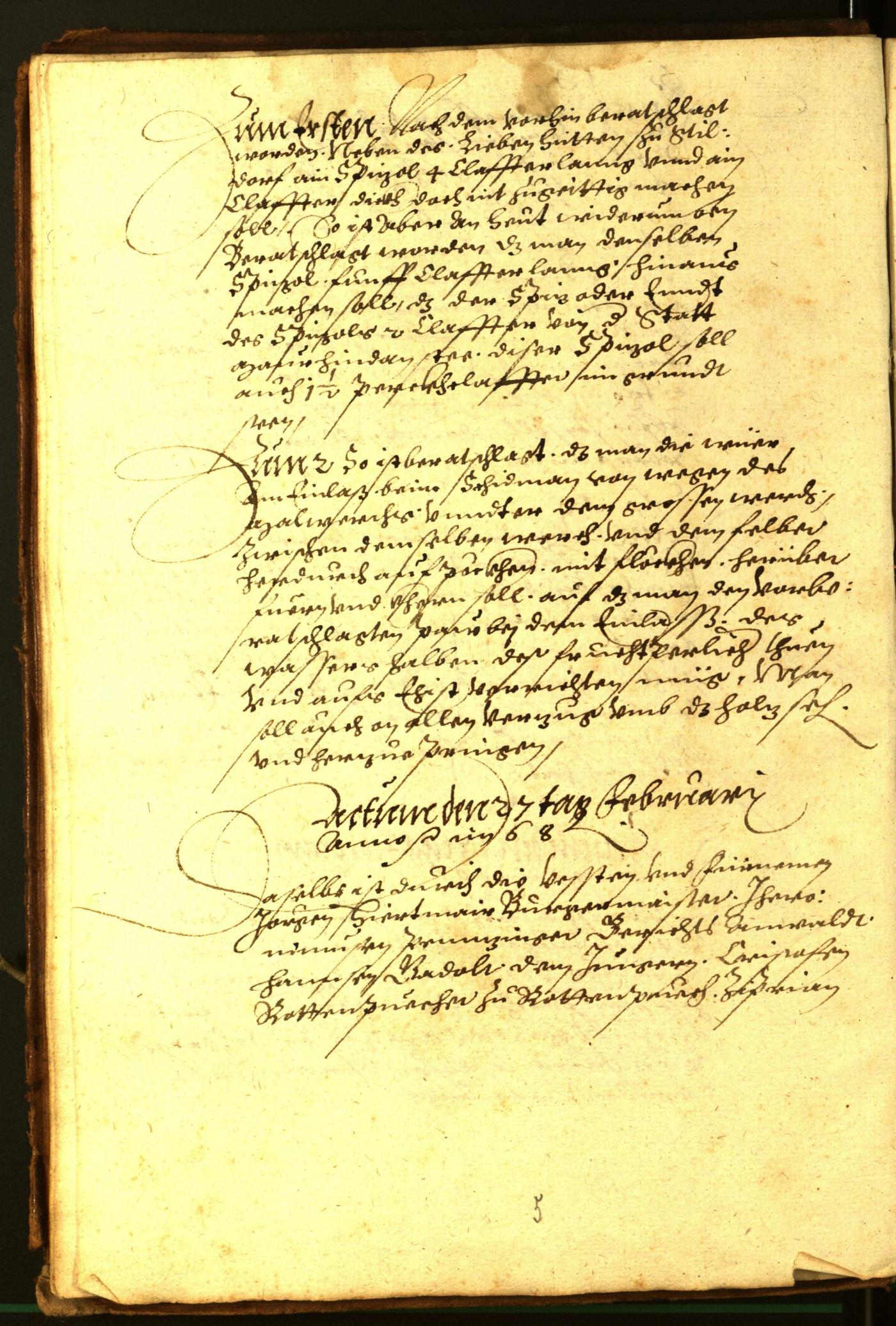 Civic Archives of Bozen-Bolzano - BOhisto Minutes of the council 1568/69 