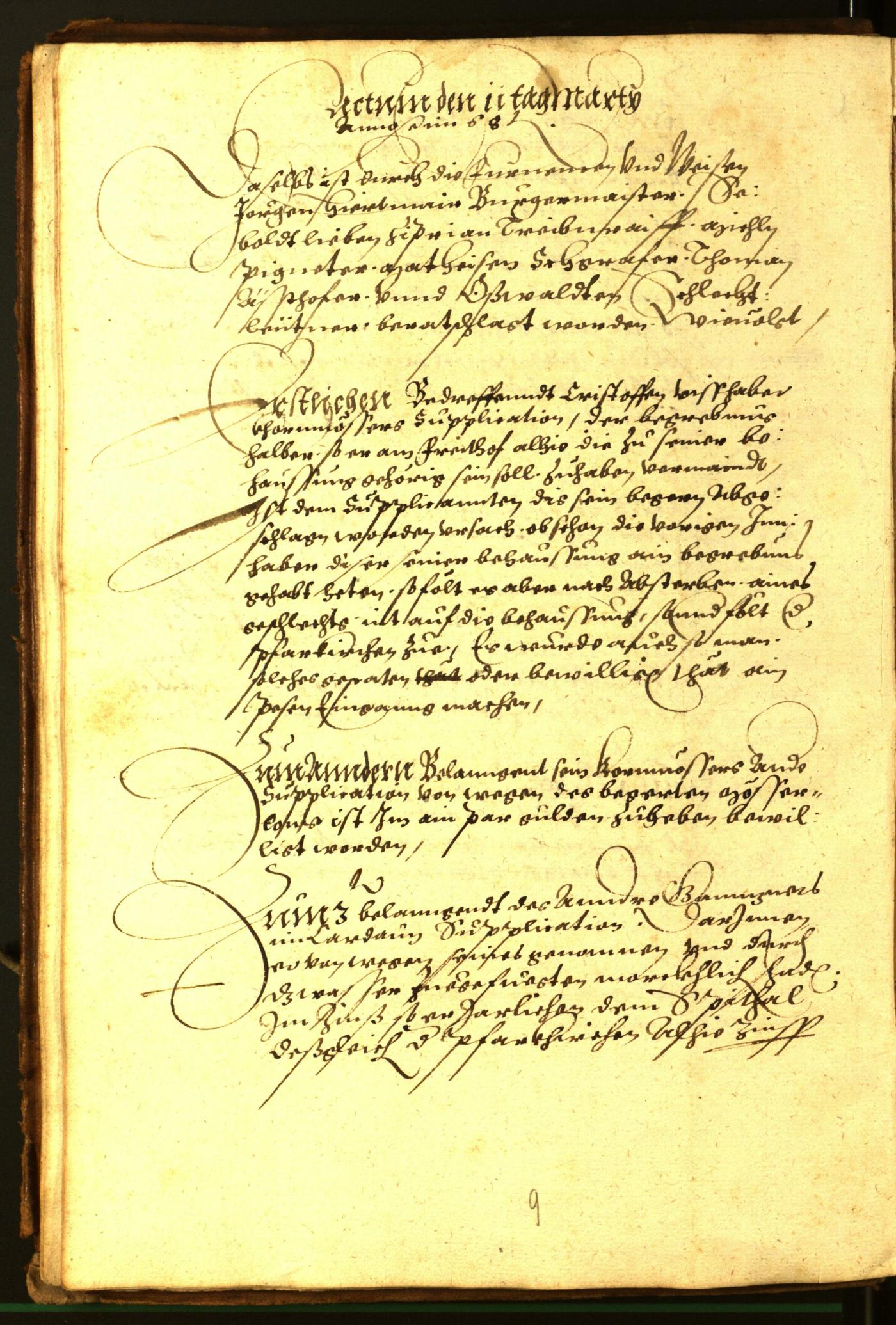 Stadtarchiv Bozen - BOhisto Ratsprotokoll 1568/69 