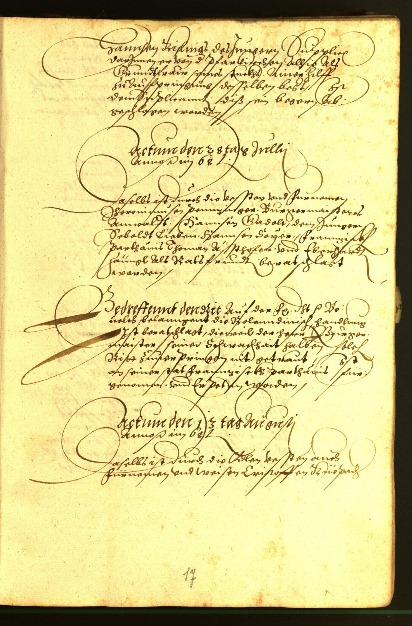 Stadtarchiv Bozen - BOhisto Ratsprotokoll 1568/69 