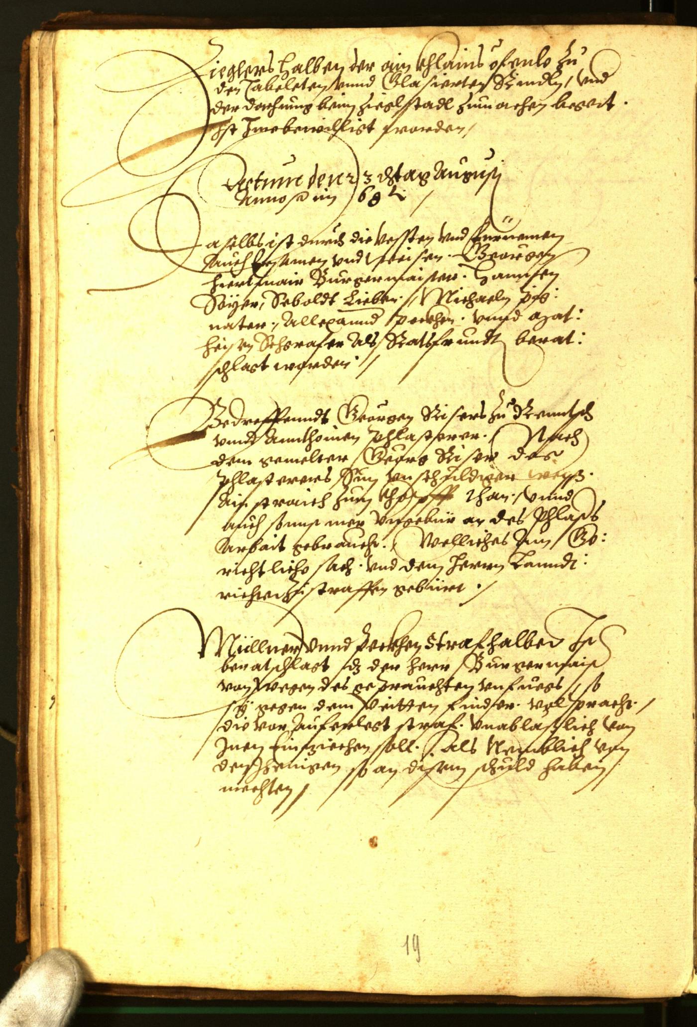 Stadtarchiv Bozen - BOhisto Ratsprotokoll 1568/69 