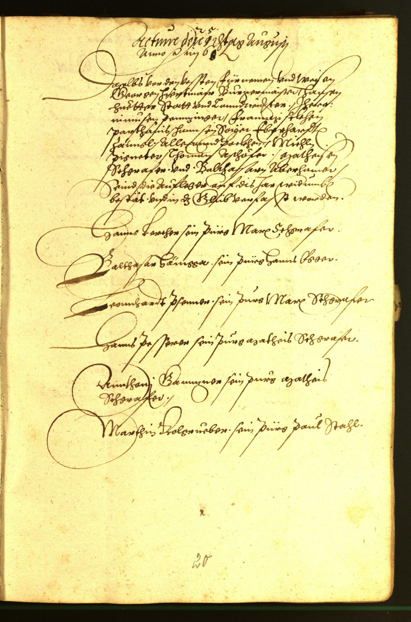 Archivio Storico della Città di Bolzano - BOhisto protocollo consiliare 1568/69 