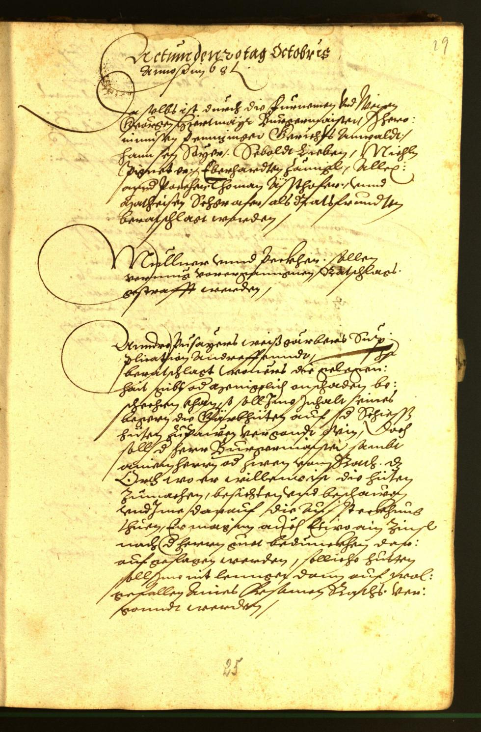 Stadtarchiv Bozen - BOhisto Ratsprotokoll 1568/69 