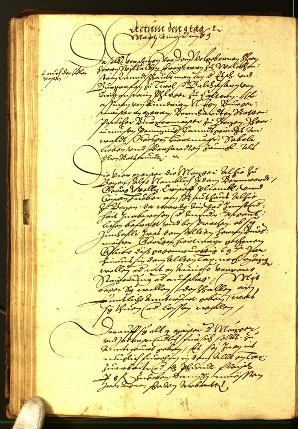 Civic Archives of Bozen-Bolzano - BOhisto Minutes of the council 1569 