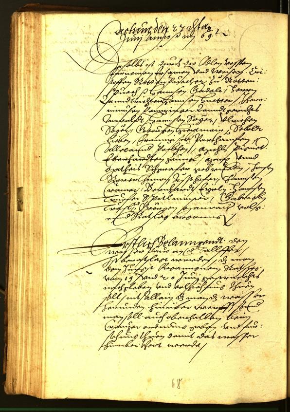 Stadtarchiv Bozen - BOhisto Ratsprotokoll 1569 