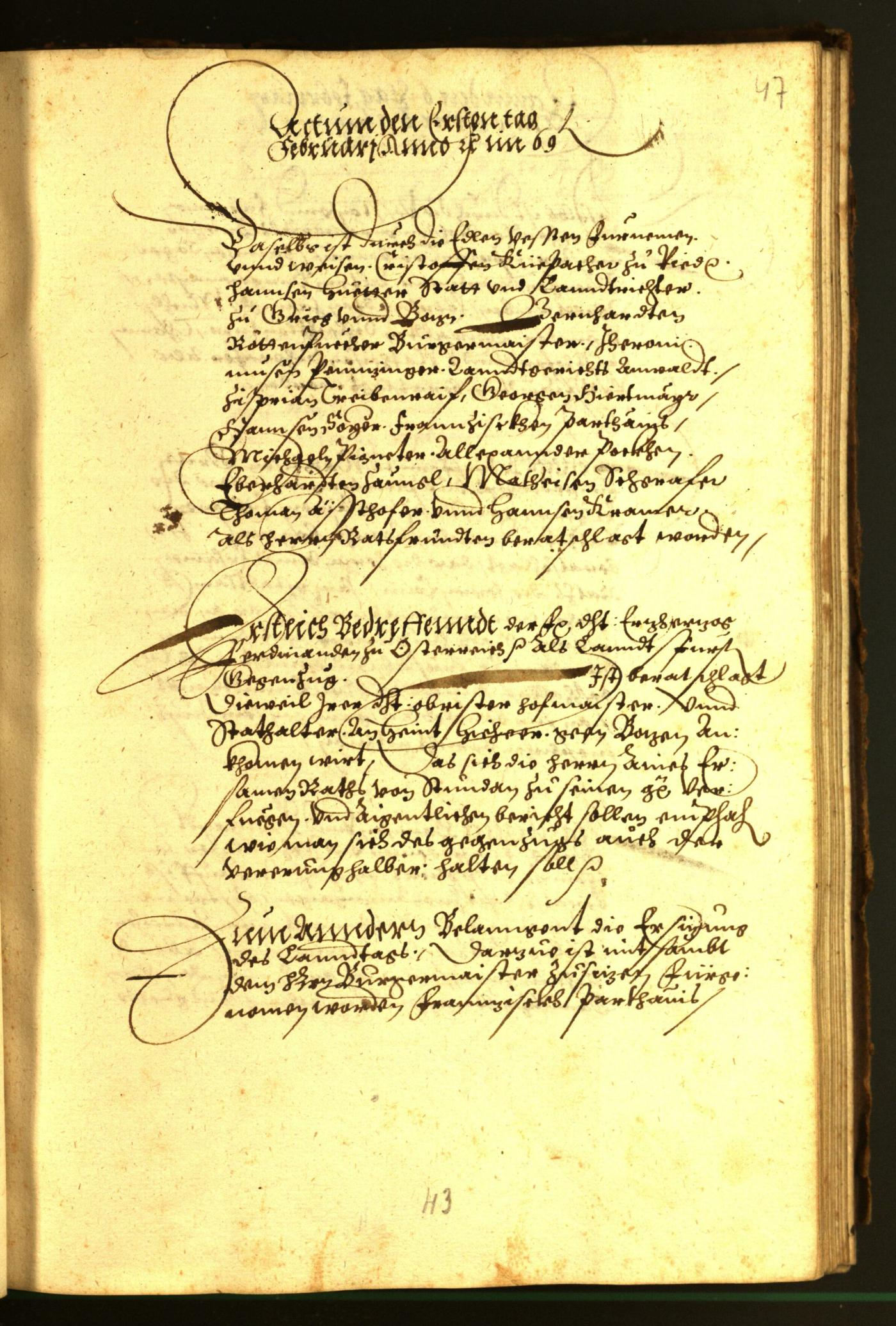 Stadtarchiv Bozen - BOhisto Ratsprotokoll 1569 