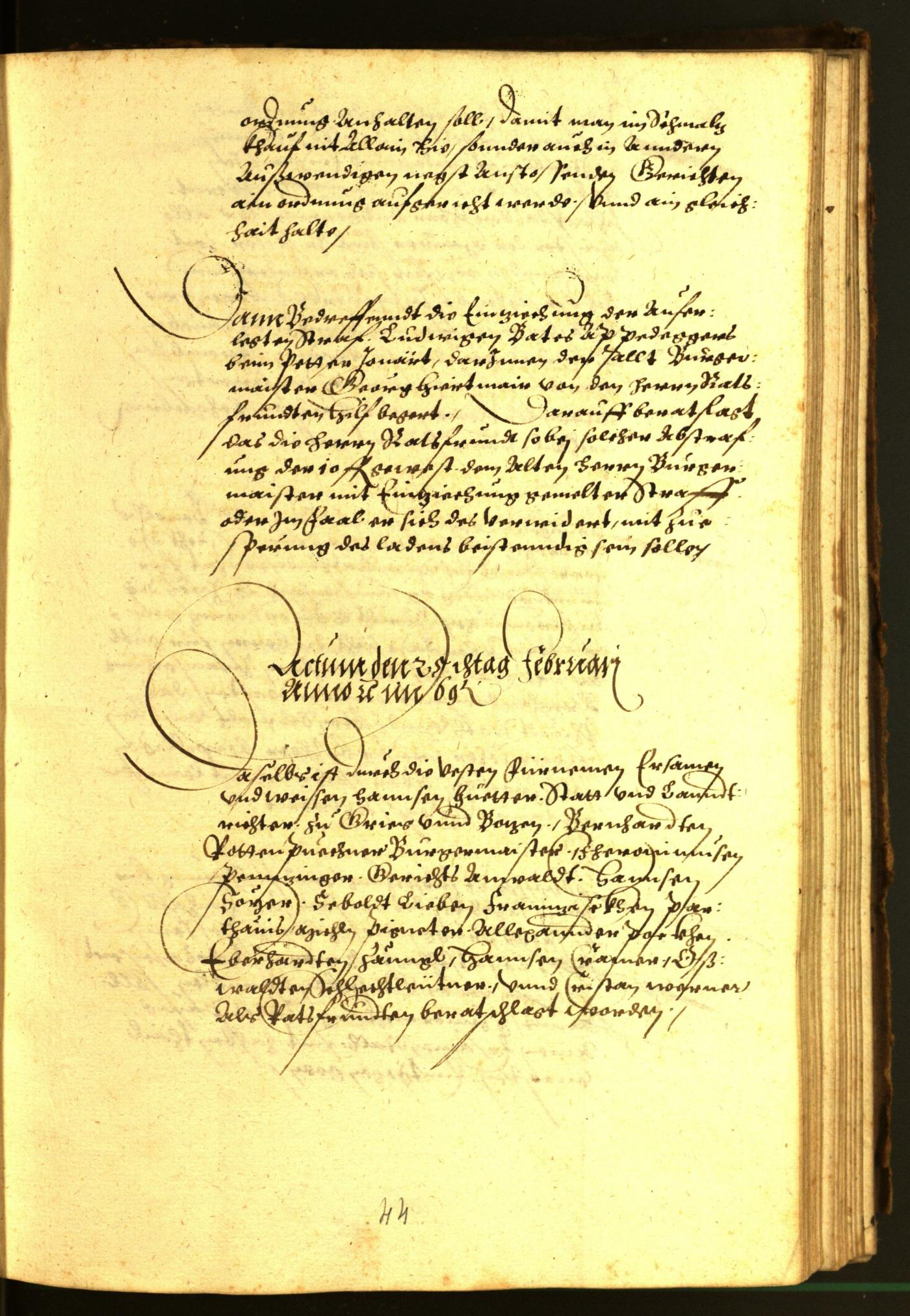 Civic Archives of Bozen-Bolzano - BOhisto Minutes of the council 1569 