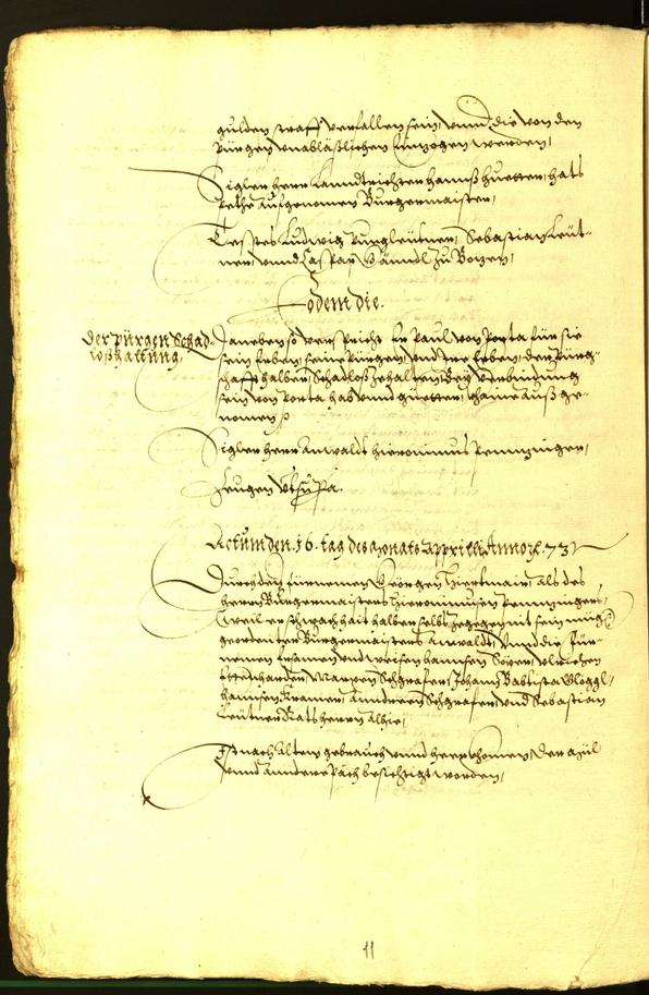 Civic Archives of Bozen-Bolzano - BOhisto Minutes of the council 1573 