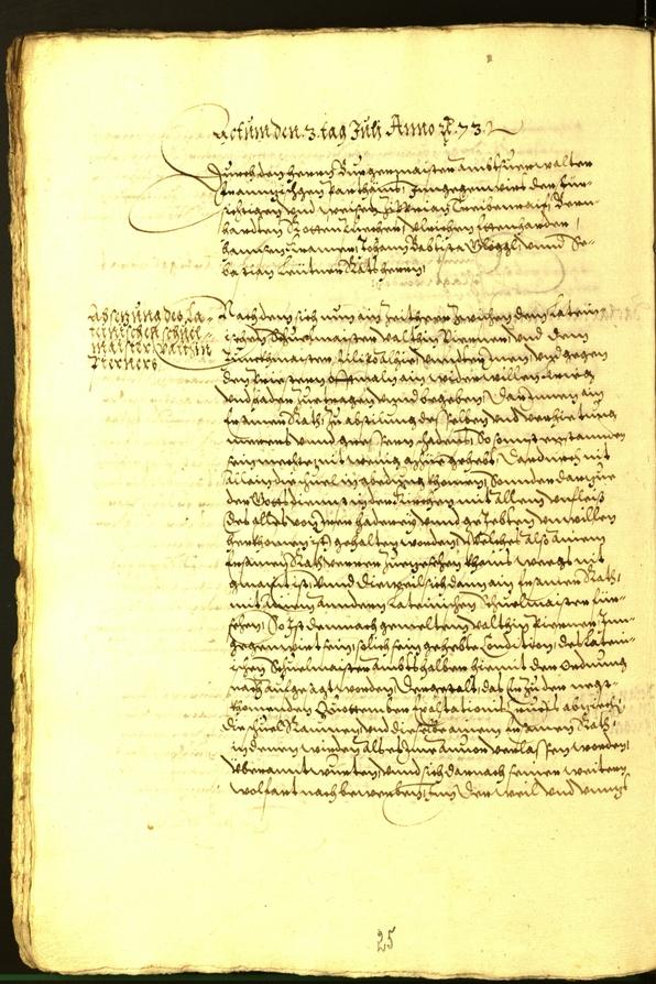 Civic Archives of Bozen-Bolzano - BOhisto Minutes of the council 1573 