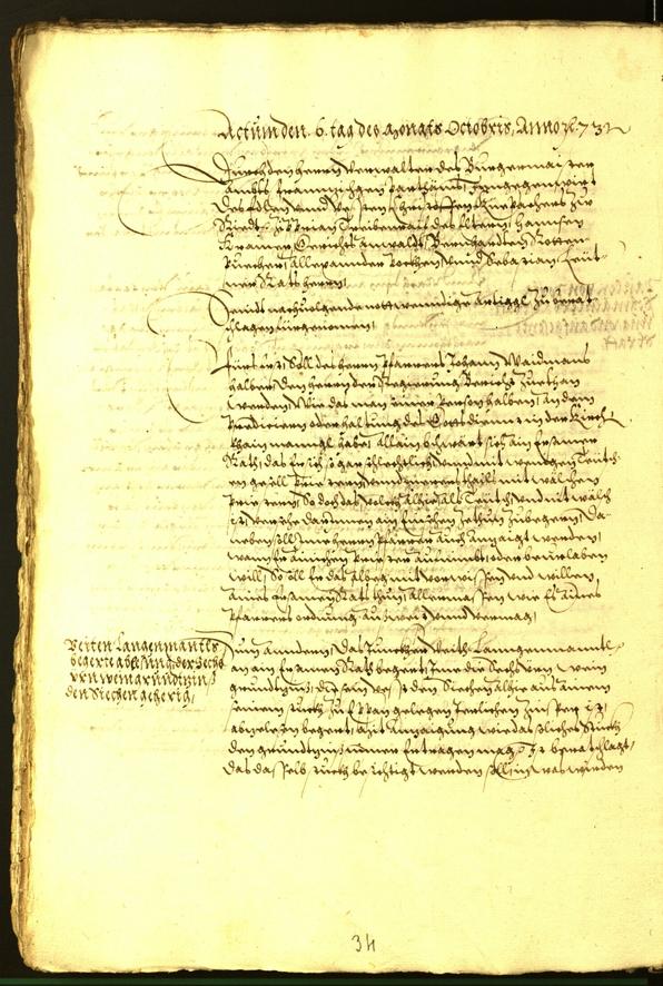 Civic Archives of Bozen-Bolzano - BOhisto Minutes of the council 1573 