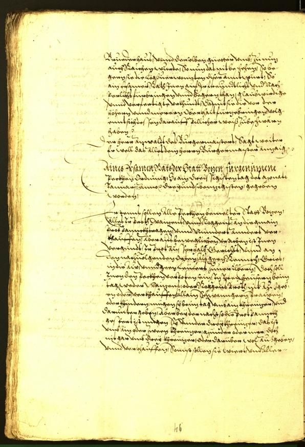 Civic Archives of Bozen-Bolzano - BOhisto Minutes of the council 1573 