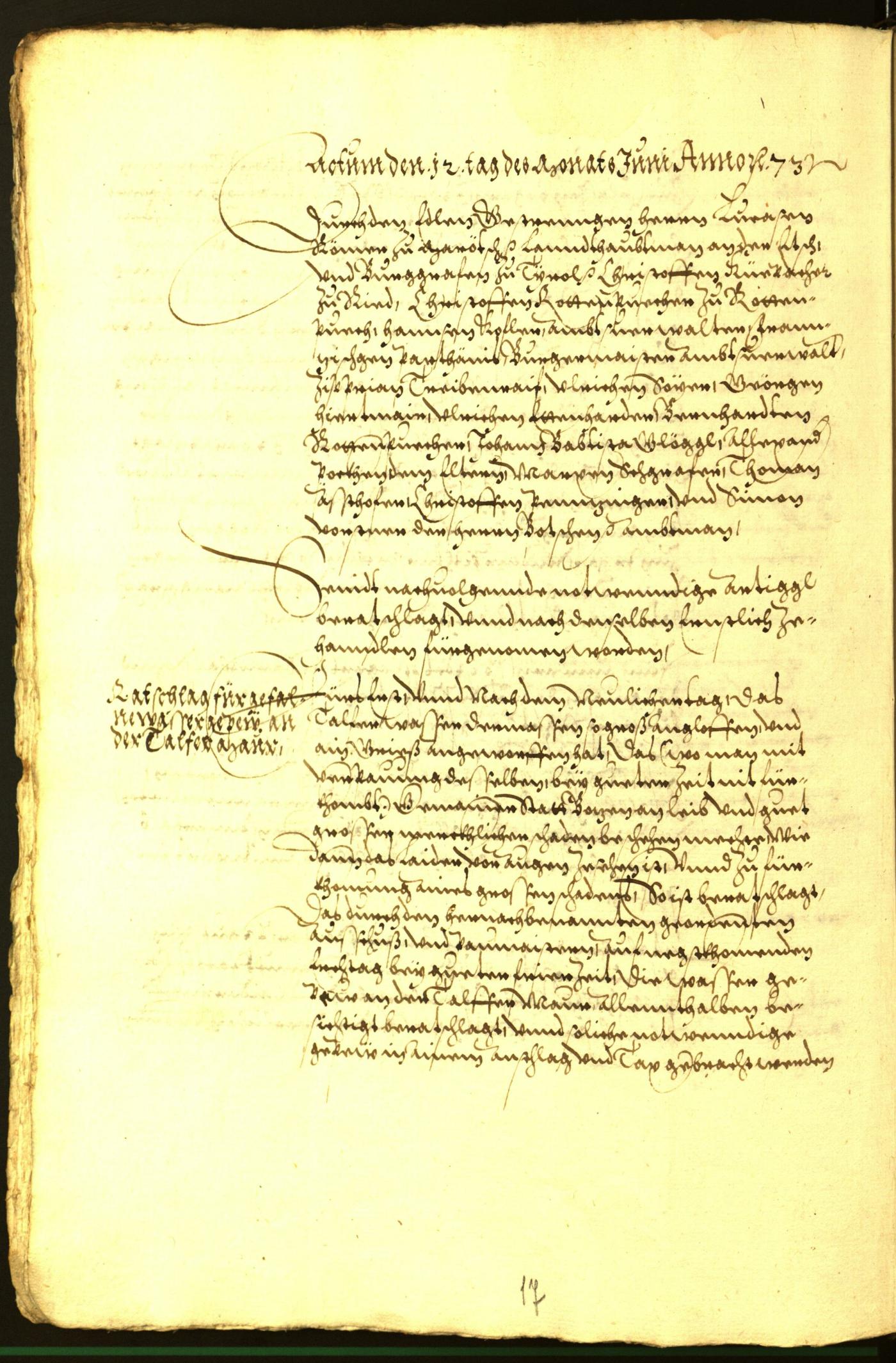 Archivio Storico della Città di Bolzano - BOhisto protocollo consiliare 1573 