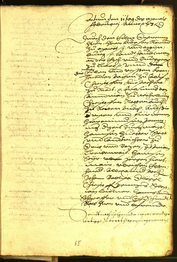 Civic Archives of Bozen-Bolzano - BOhisto Minutes of the council 1573 