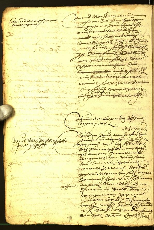 Stadtarchiv Bozen - BOhisto Ratsprotokoll 1573 