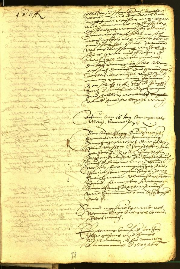 Civic Archives of Bozen-Bolzano - BOhisto Minutes of the council 1573 