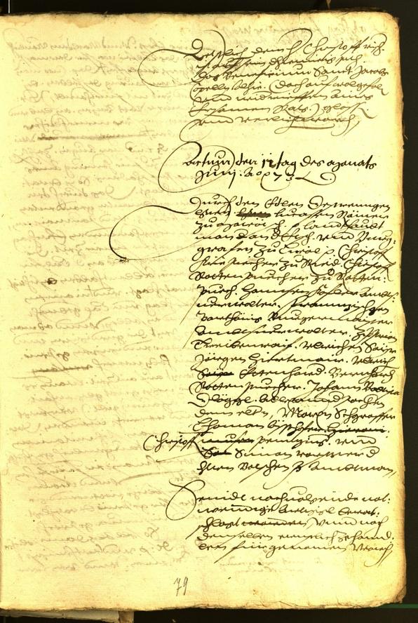 Stadtarchiv Bozen - BOhisto Ratsprotokoll 1573 