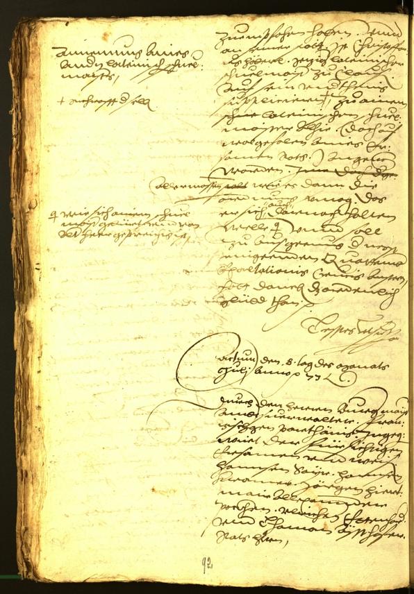 Civic Archives of Bozen-Bolzano - BOhisto Minutes of the council 1573 