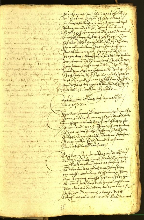 Civic Archives of Bozen-Bolzano - BOhisto Minutes of the council 1573 