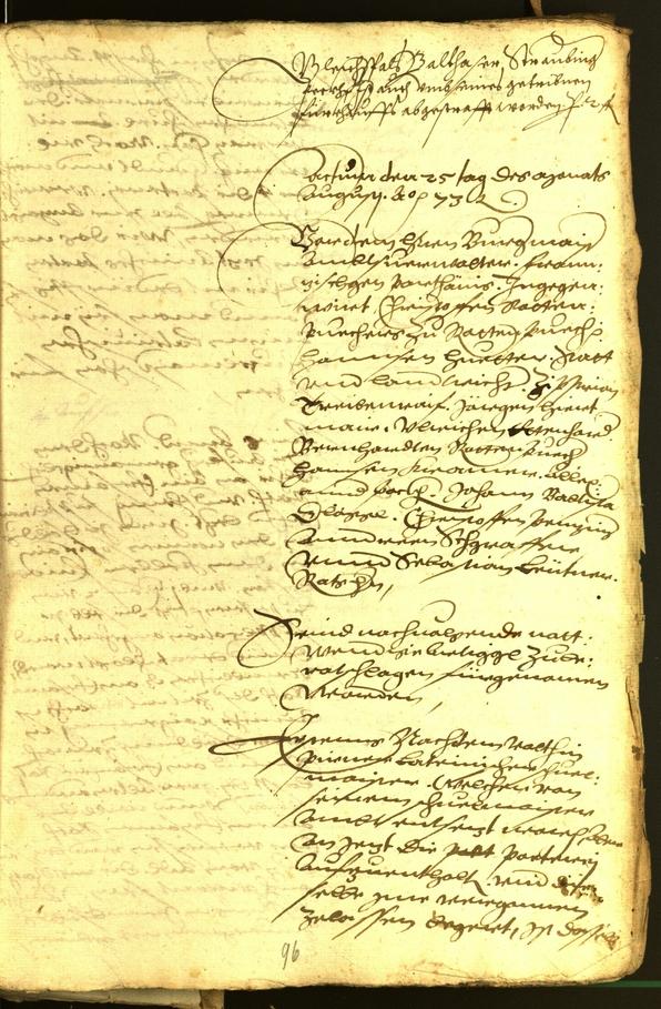 Stadtarchiv Bozen - BOhisto Ratsprotokoll 1573 