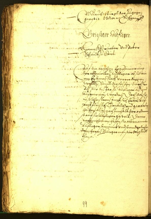 Archivio Storico della Città di Bolzano - BOhisto protocollo consiliare 1573 