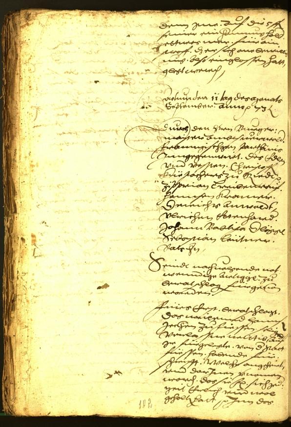 Stadtarchiv Bozen - BOhisto Ratsprotokoll 1573 