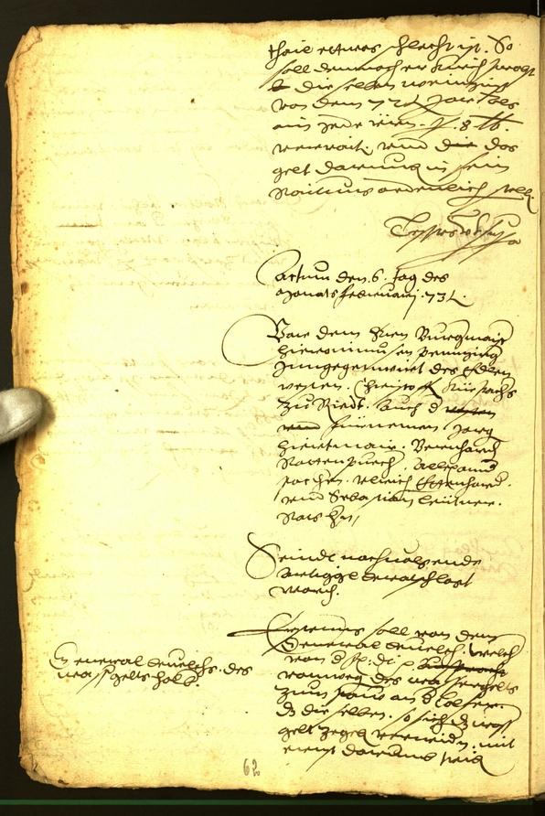 Civic Archives of Bozen-Bolzano - BOhisto Minutes of the council 1573 