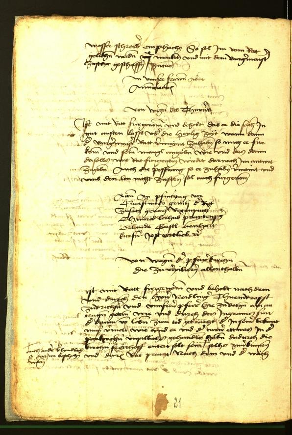 Stadtarchiv Bozen - BOhisto Ratsprotokoll 1472 fol. 5v