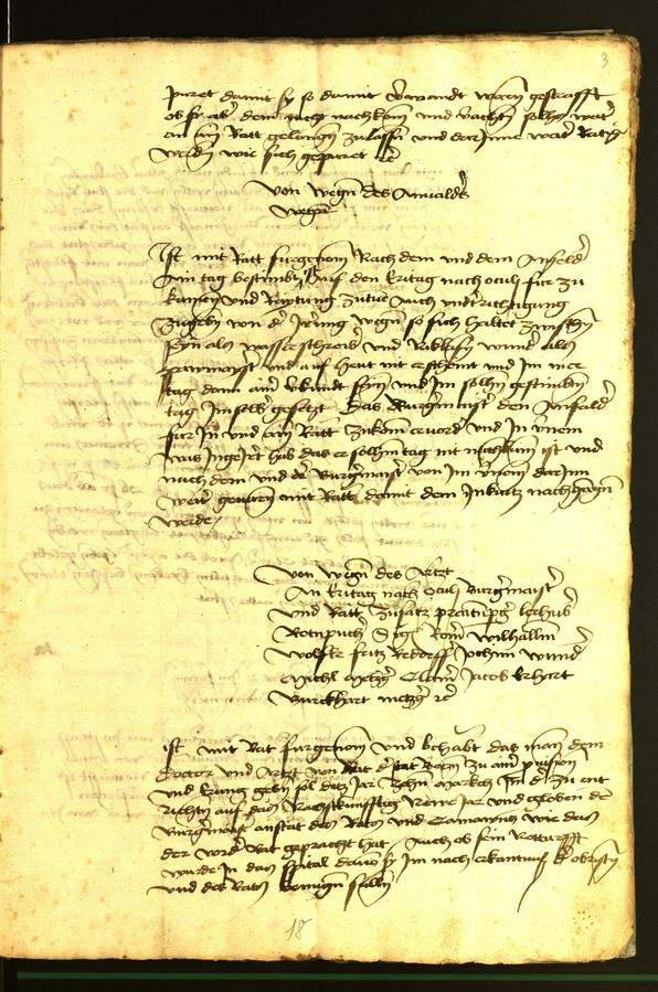 Stadtarchiv Bozen - BOhisto Ratsprotokoll 1472 fol. 3r