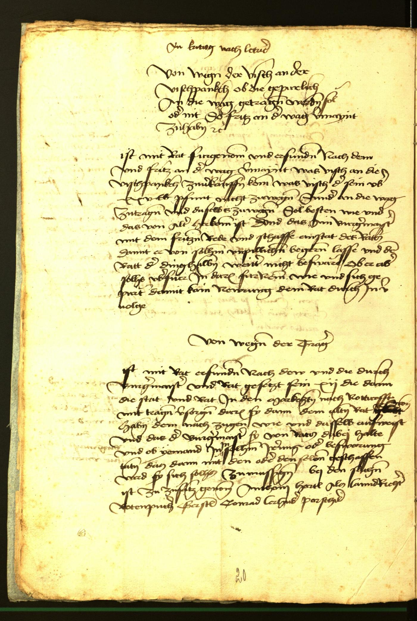Stadtarchiv Bozen - BOhisto Ratsprotokoll 1472 fol. 4v
