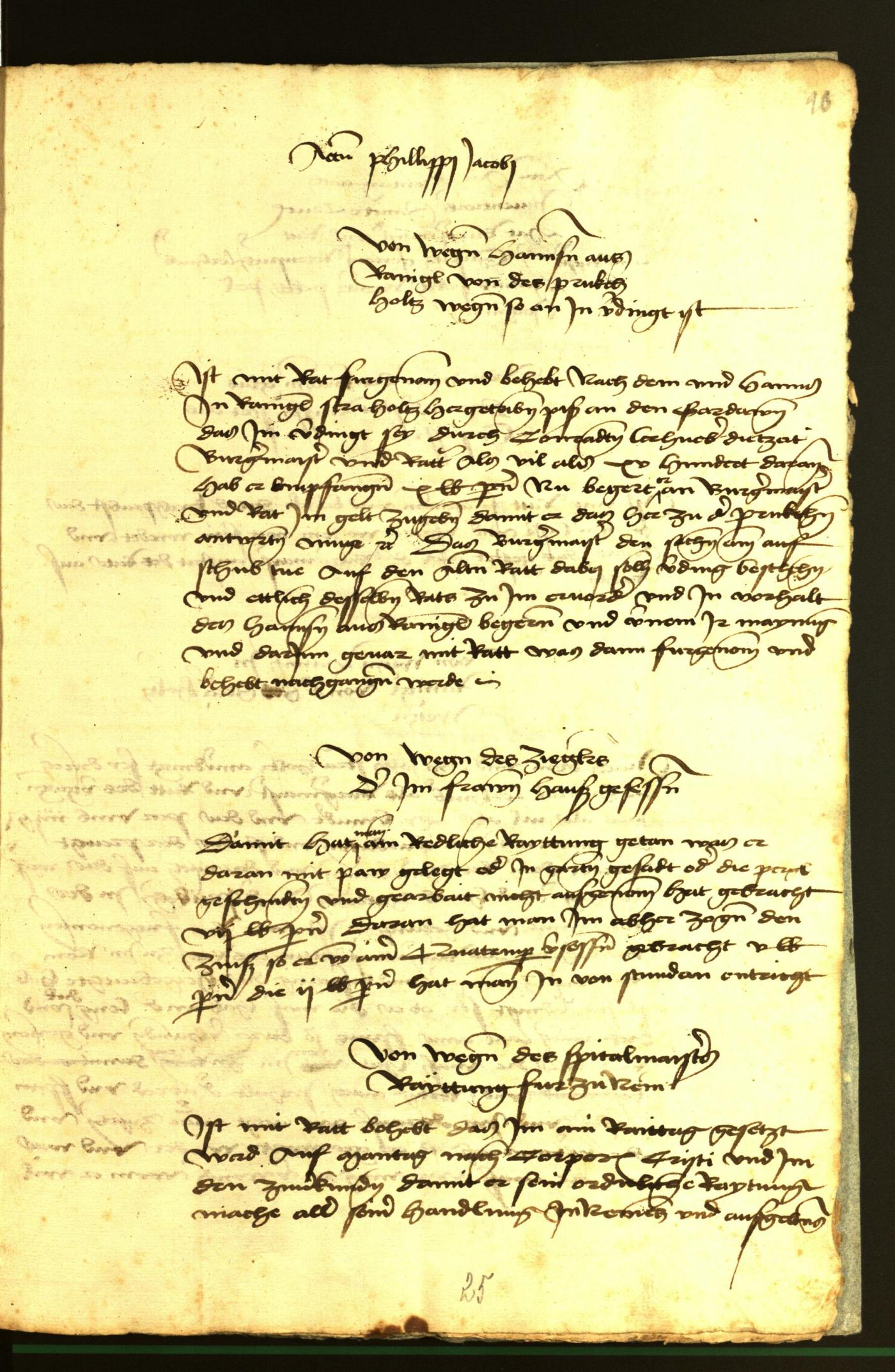 Stadtarchiv Bozen - BOhisto Ratsprotokoll 1472 fol. 10r