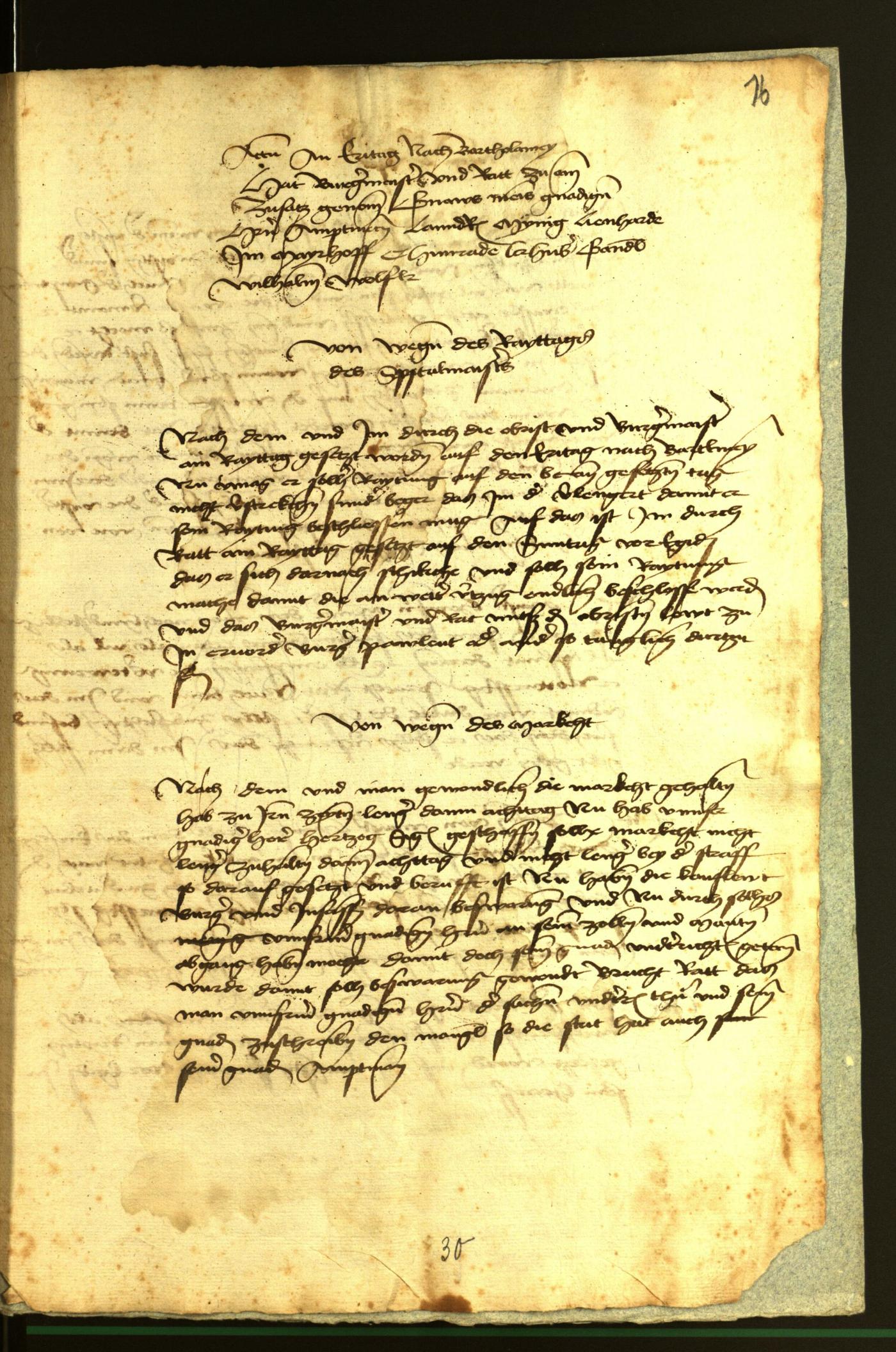 Stadtarchiv Bozen - BOhisto Ratsprotokoll 1472 fol. 16r