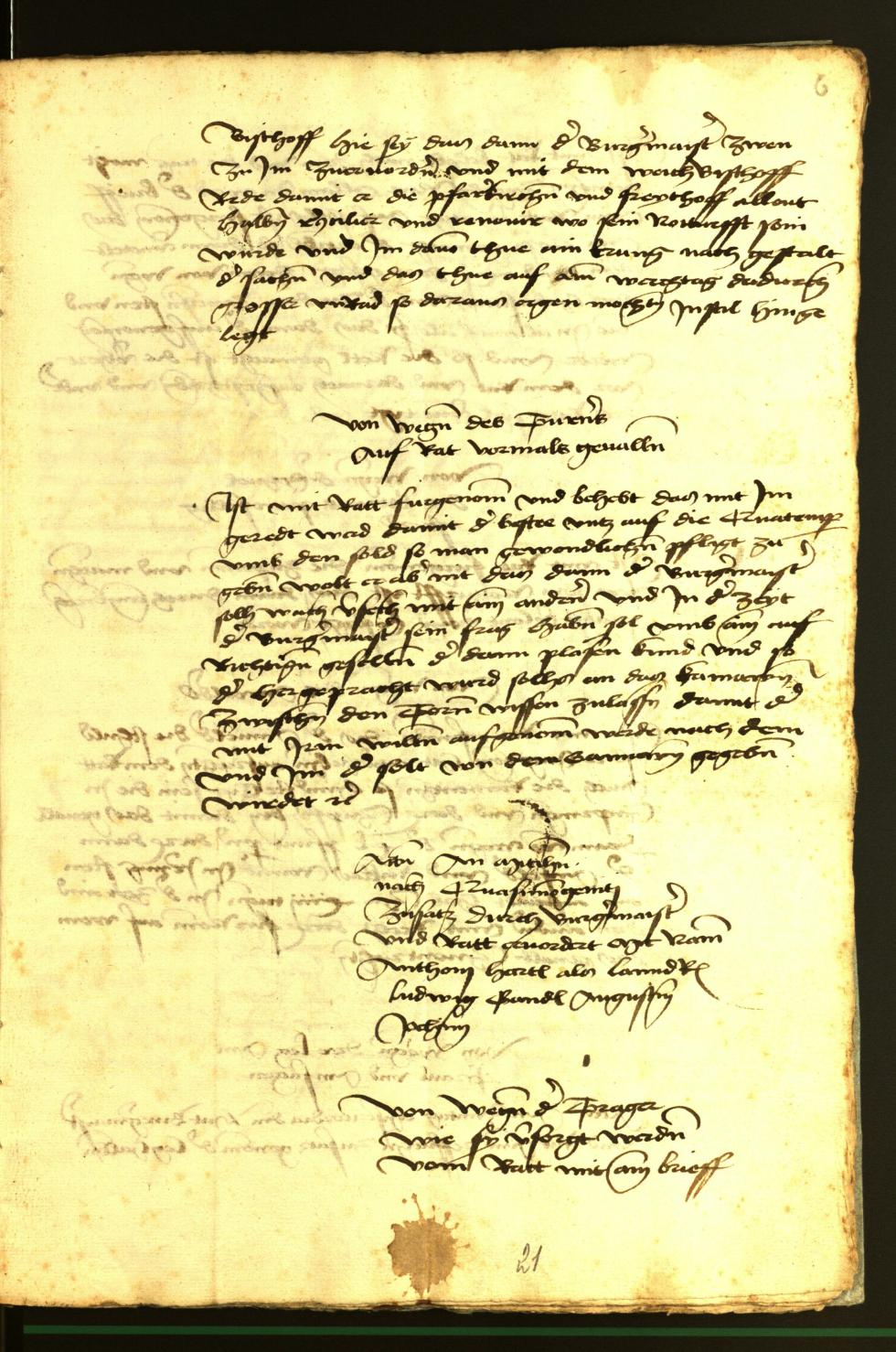 Civic Archives of Bozen-Bolzano - BOhisto Minutes of the council 1472 fol. 6r