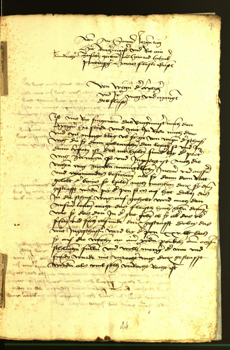 Stadtarchiv Bozen - BOhisto Ratsprotokoll 1472 fol. 9r