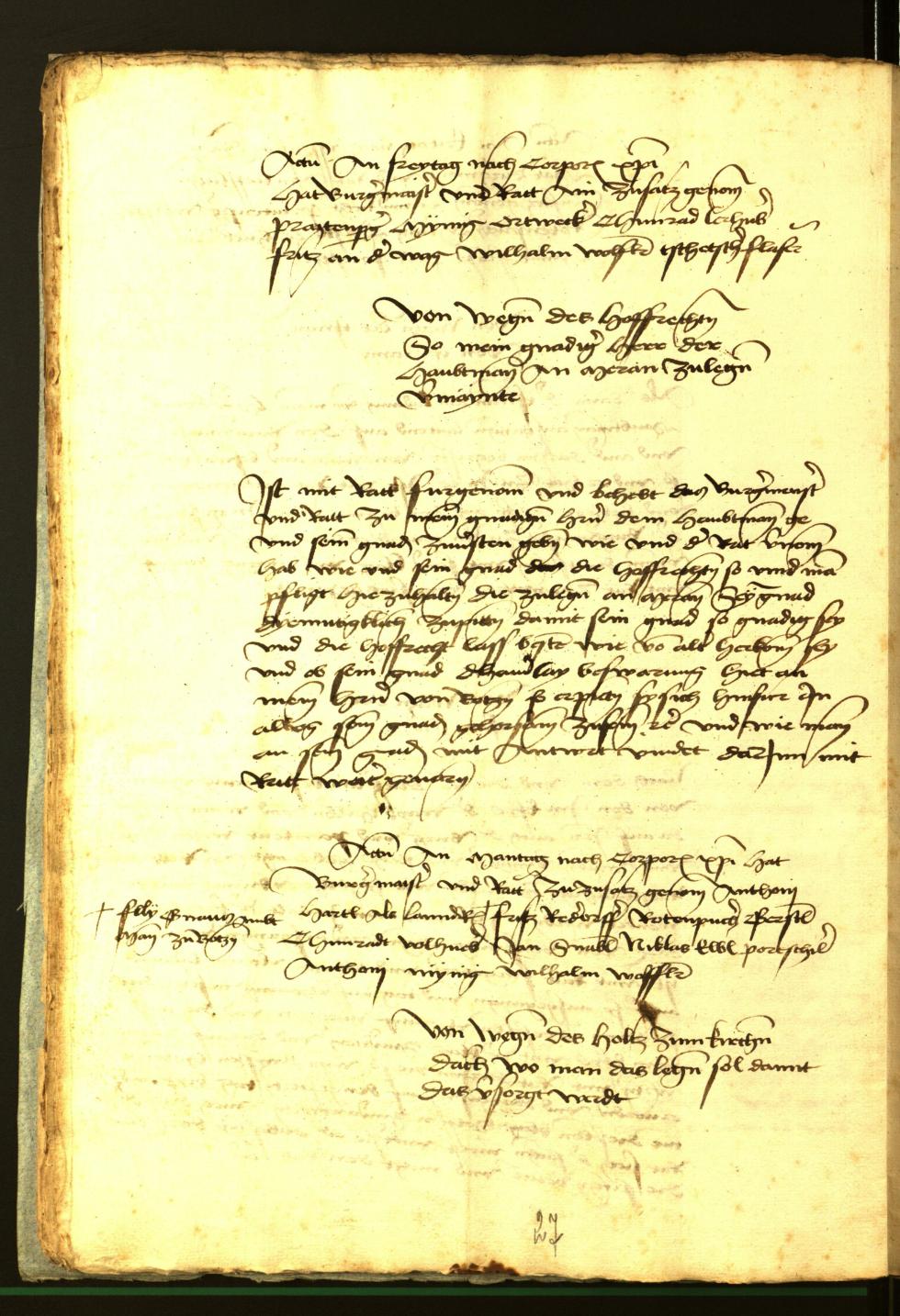 Stadtarchiv Bozen - BOhisto Ratsprotokoll 1472 fol. 11v
