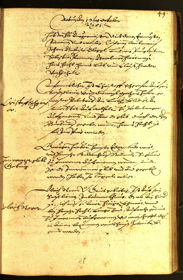 Stadtarchiv Bozen - BOhisto Ratsprotokoll 1581 