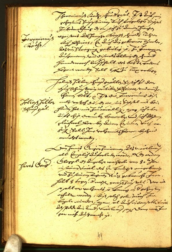 Stadtarchiv Bozen - BOhisto Ratsprotokoll 1581 