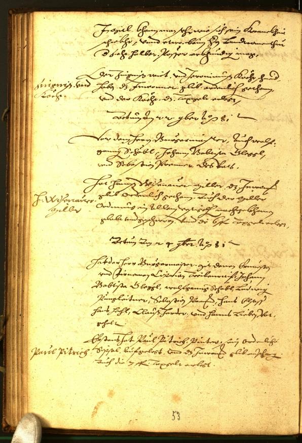 Civic Archives of Bozen-Bolzano - BOhisto Minutes of the council 1581 