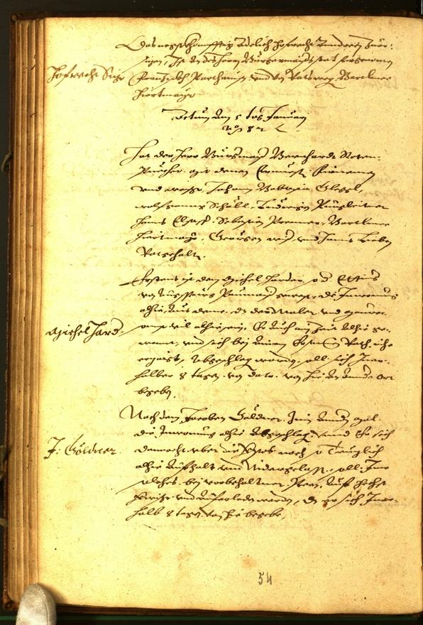 Civic Archives of Bozen-Bolzano - BOhisto Minutes of the council 1581 