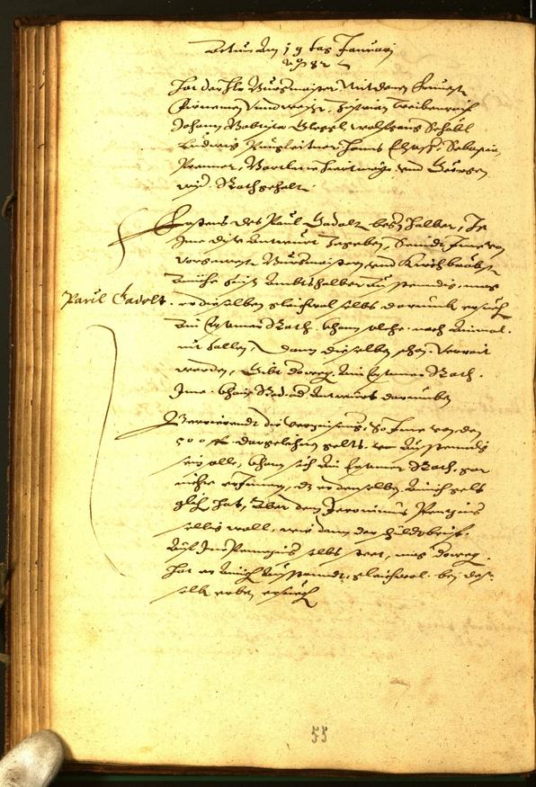 Civic Archives of Bozen-Bolzano - BOhisto Minutes of the council 1581 