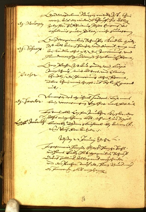 Civic Archives of Bozen-Bolzano - BOhisto Minutes of the council 1581 