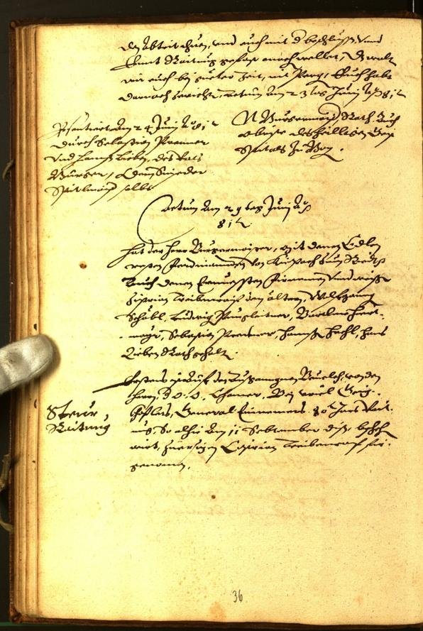 Civic Archives of Bozen-Bolzano - BOhisto Minutes of the council 1581 