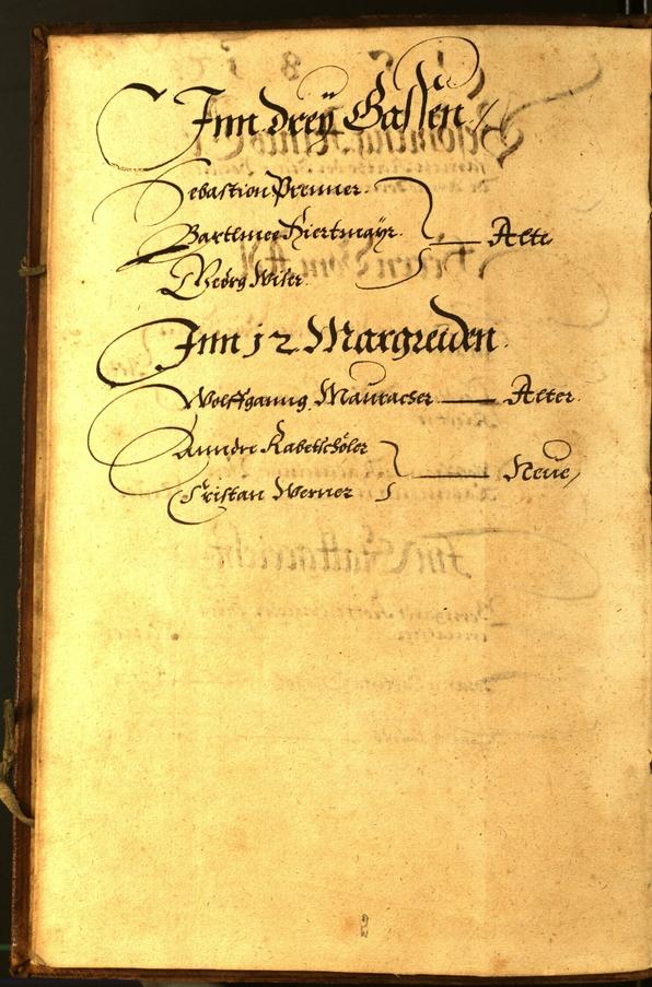 Stadtarchiv Bozen - BOhisto Ratsprotokoll 1581 