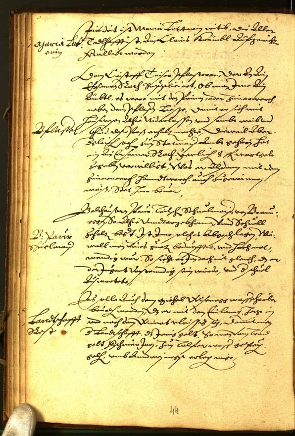 Stadtarchiv Bozen - BOhisto Ratsprotokoll 1581 