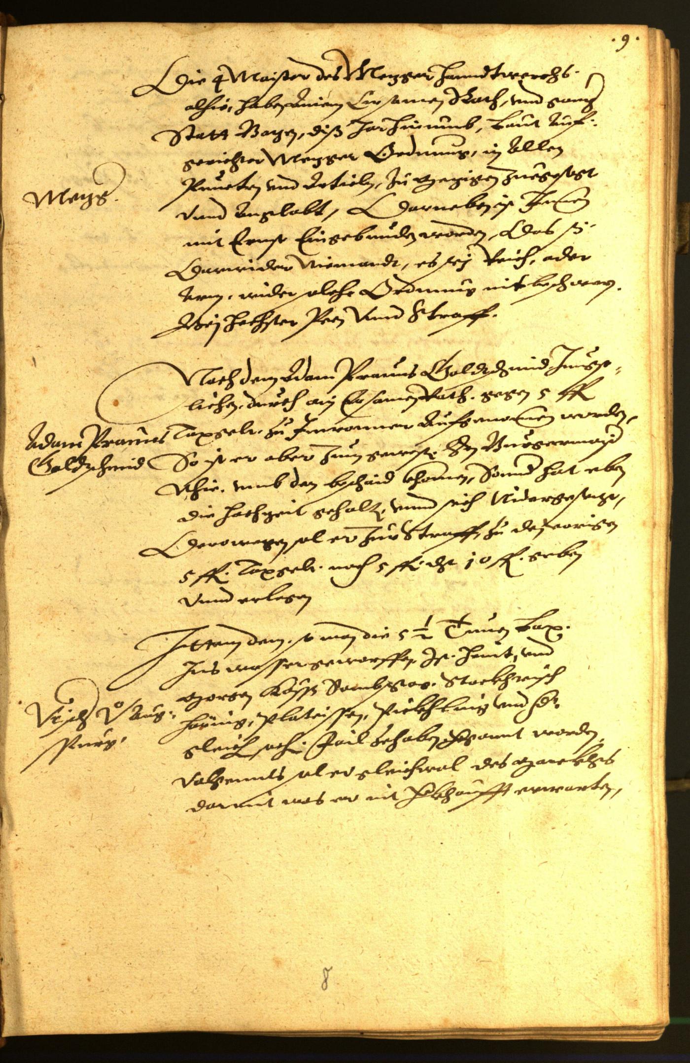 Stadtarchiv Bozen - BOhisto Ratsprotokoll 1581 