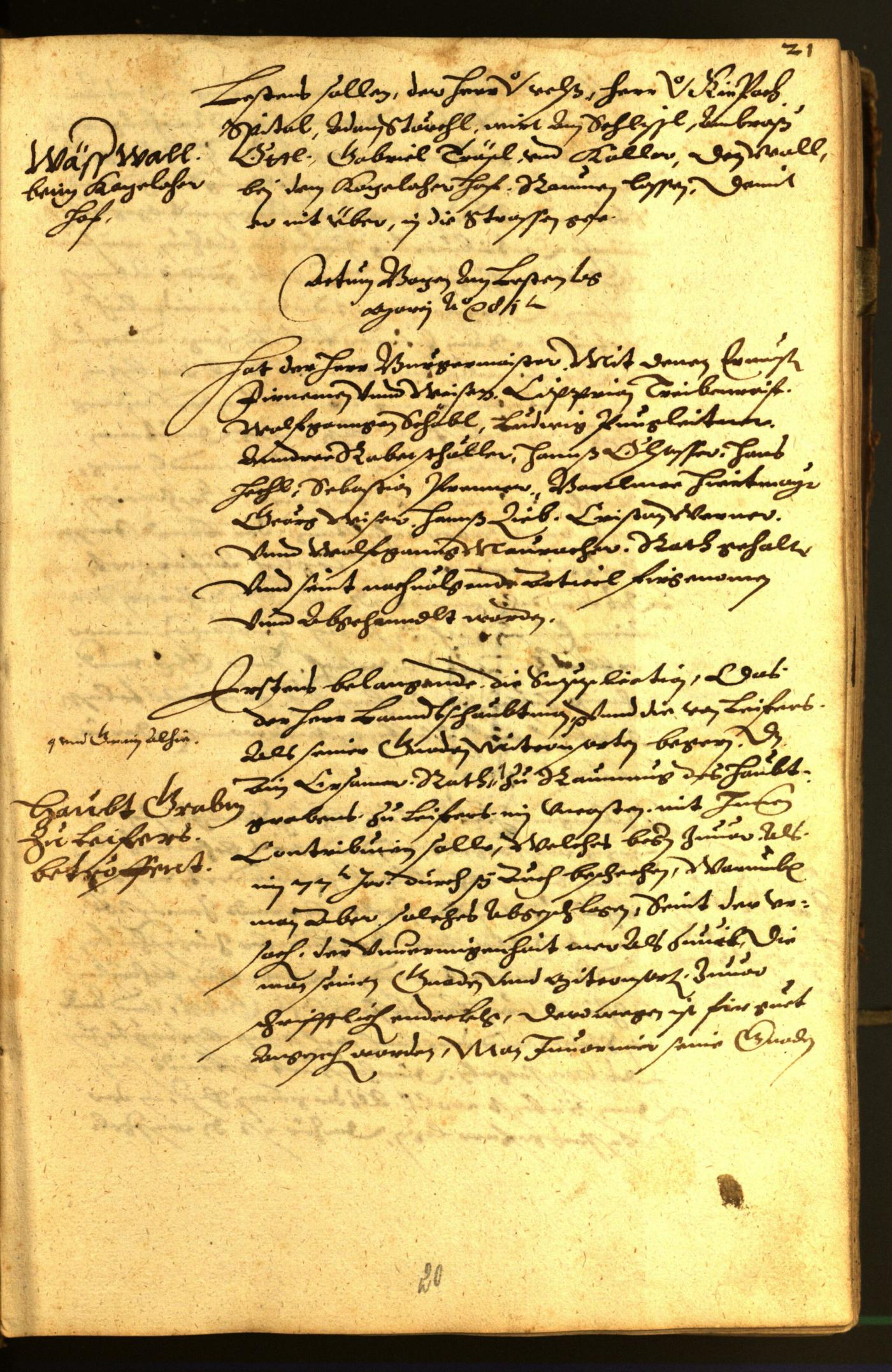 Stadtarchiv Bozen - BOhisto Ratsprotokoll 1581 