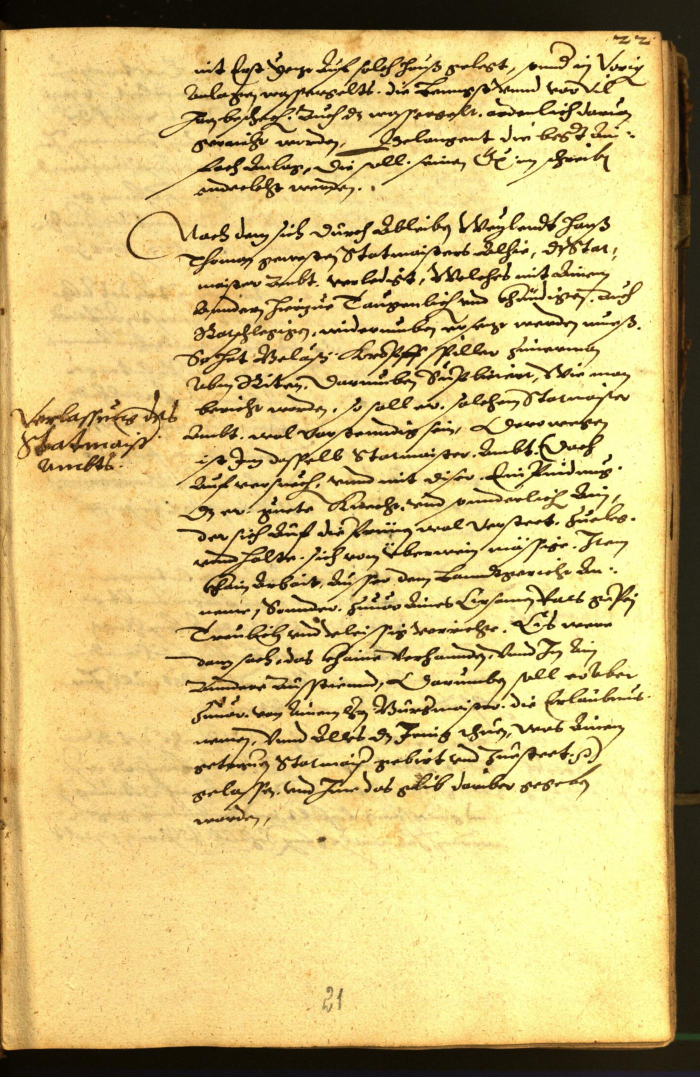 Stadtarchiv Bozen - BOhisto Ratsprotokoll 1581 