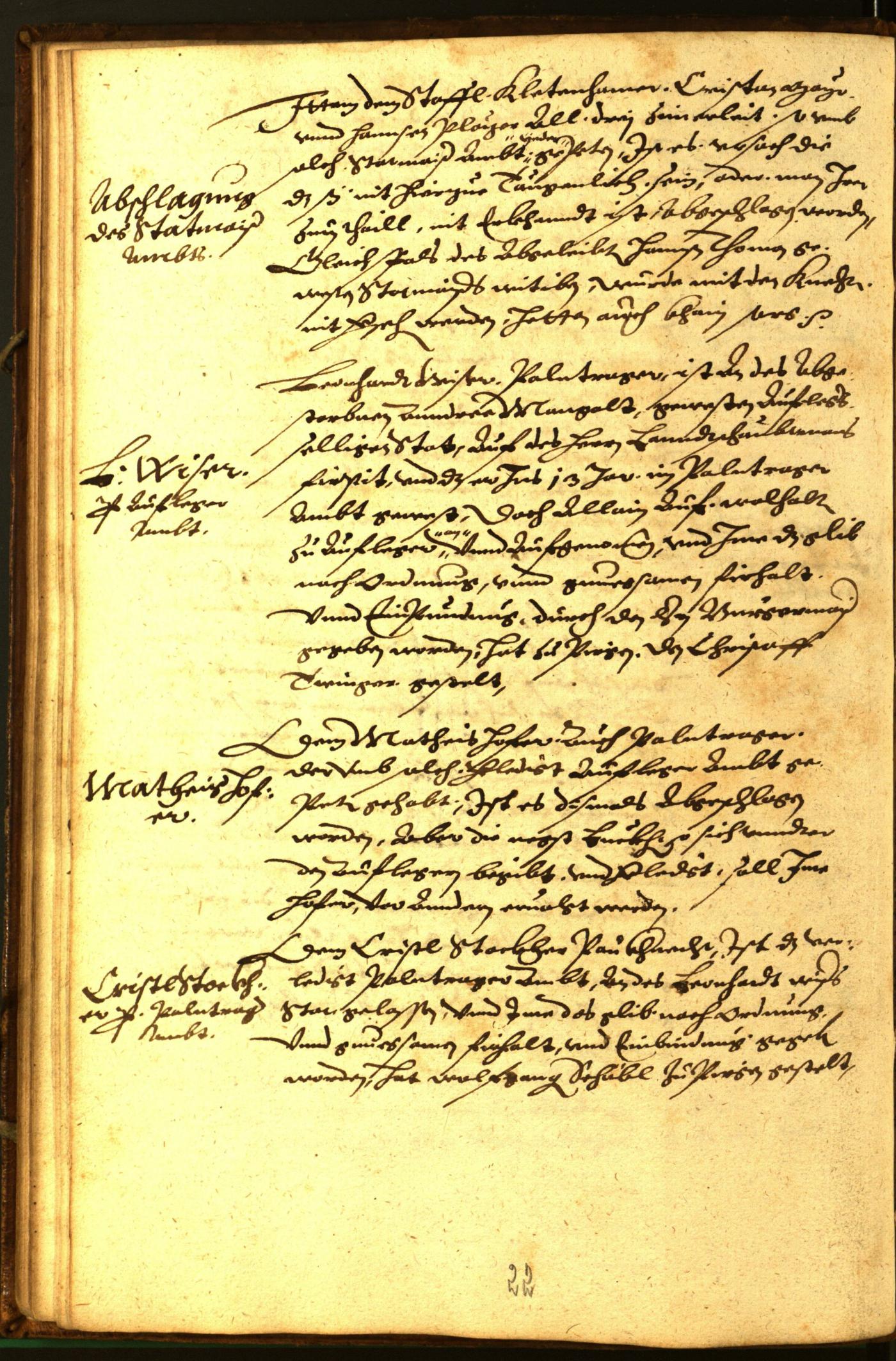 Stadtarchiv Bozen - BOhisto Ratsprotokoll 1581 