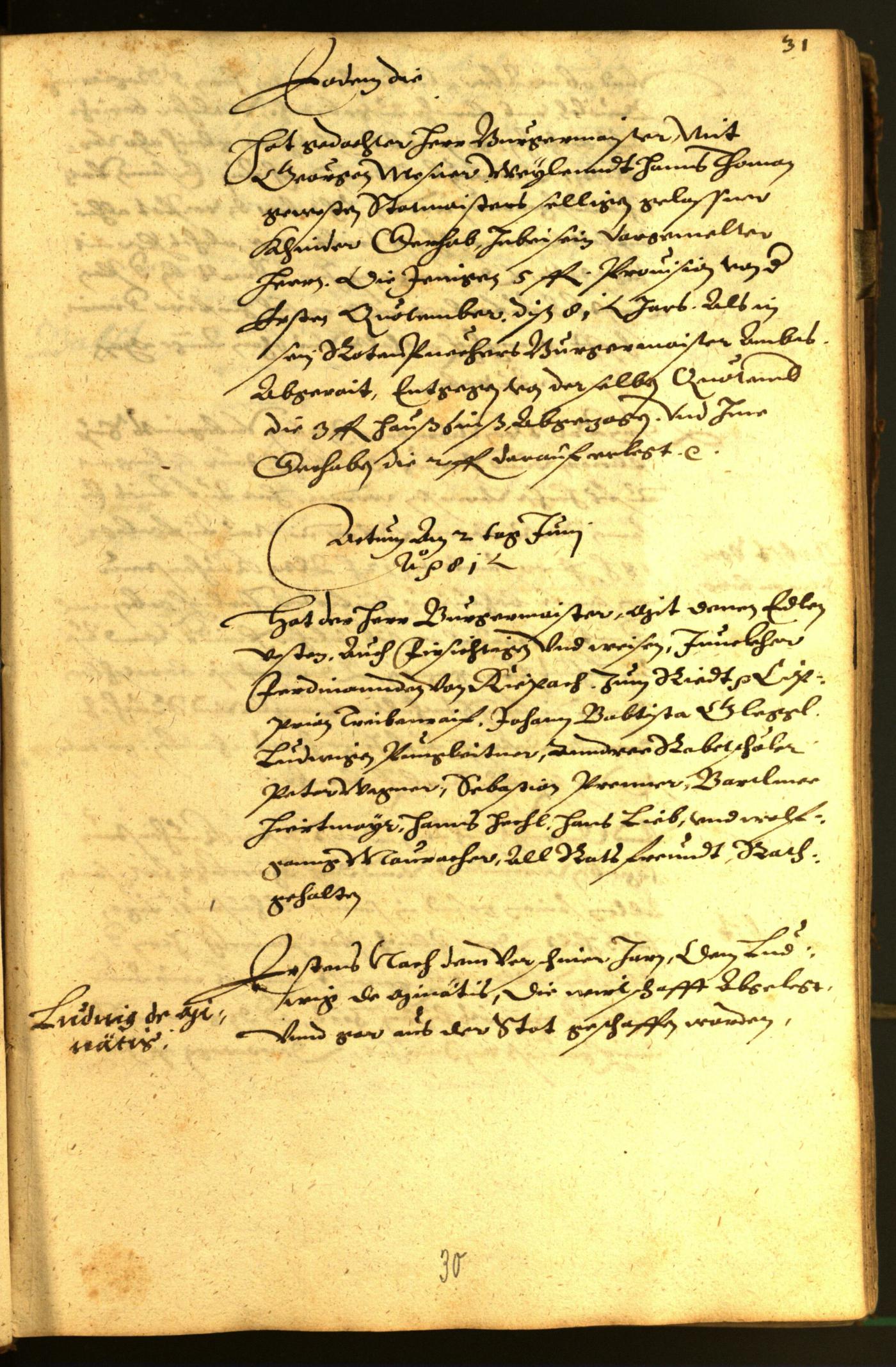 Civic Archives of Bozen-Bolzano - BOhisto Minutes of the council 1581 